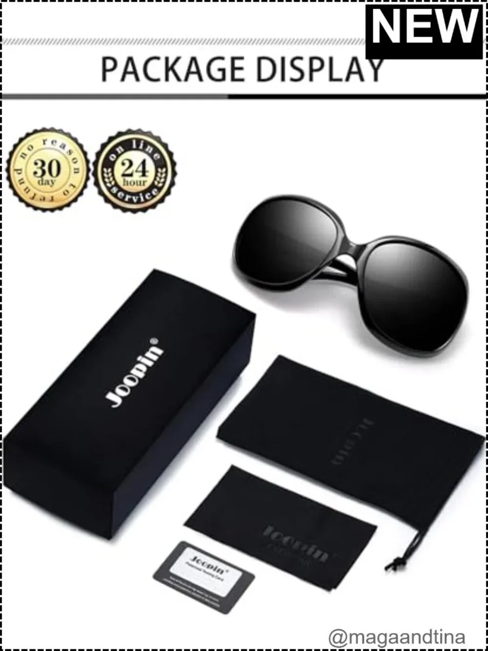 Oversized Butterfly Sunglasses for Women Polarized UV Protection